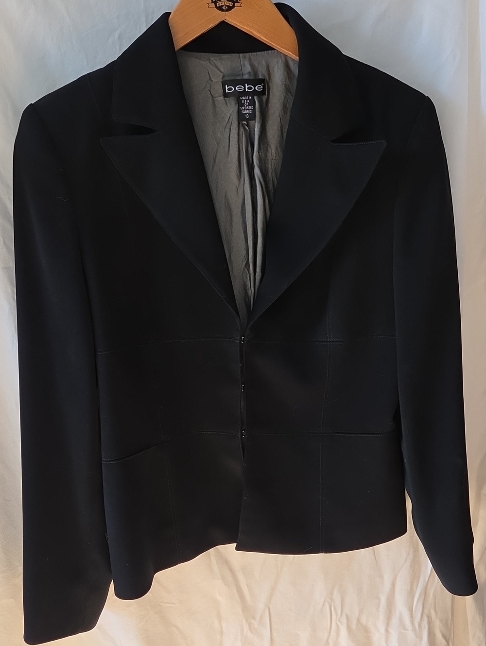bebe Black Tailored Women's Blazer Jacket